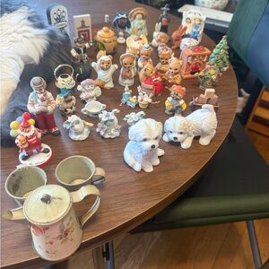Collection of various vintage and decorative miniatures.